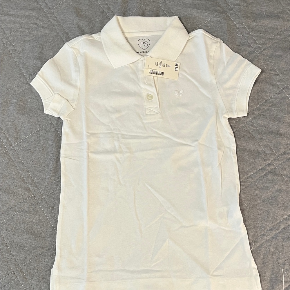 Aeropostale Kids Classic White Polo Shirt